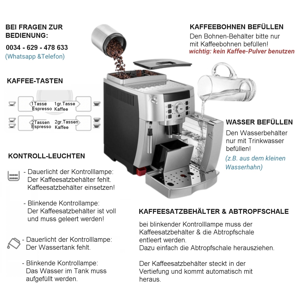 Bedienungsanleitung Kaffeemaschine Delonghi deu
