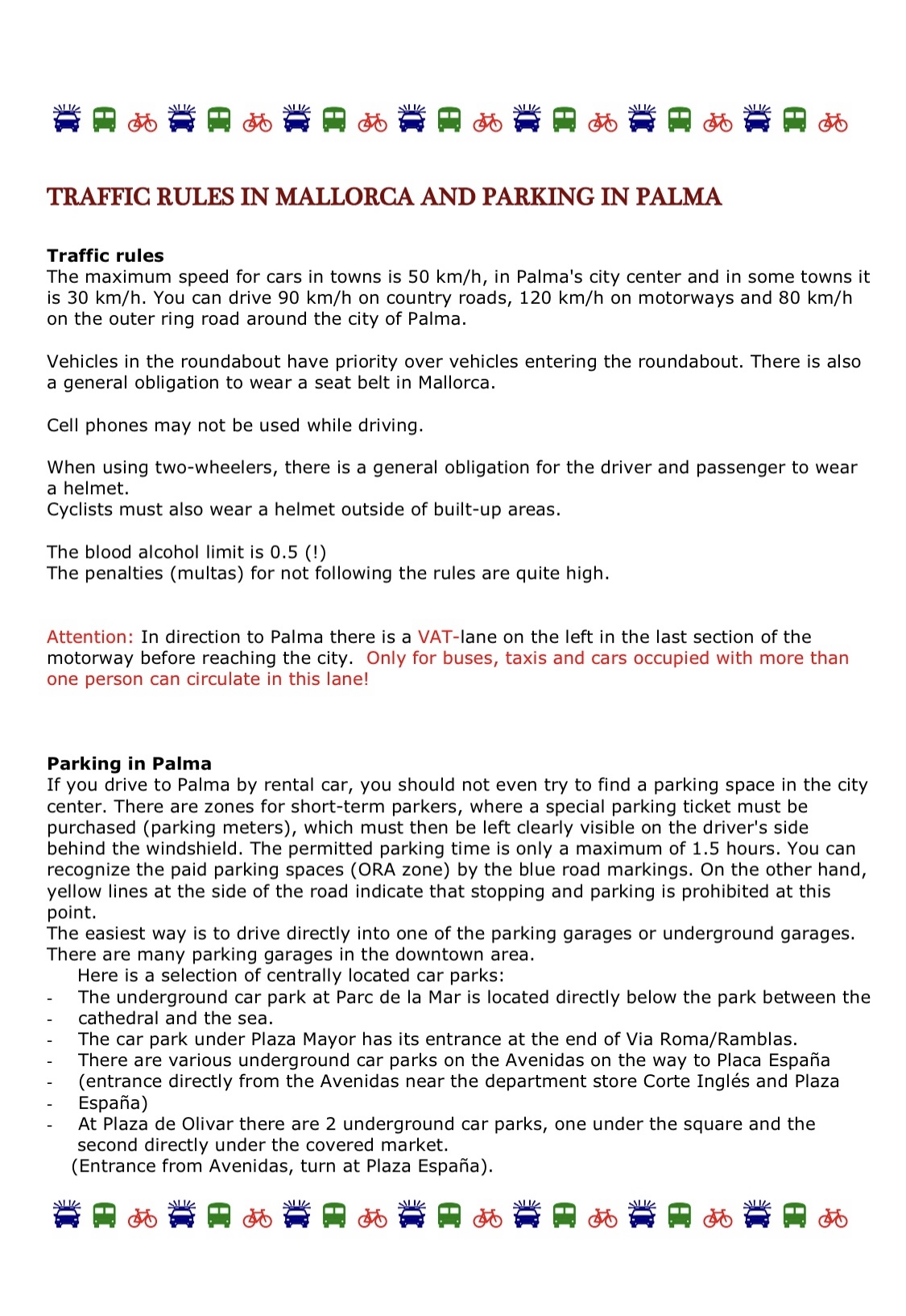 Verkehr Parken uk