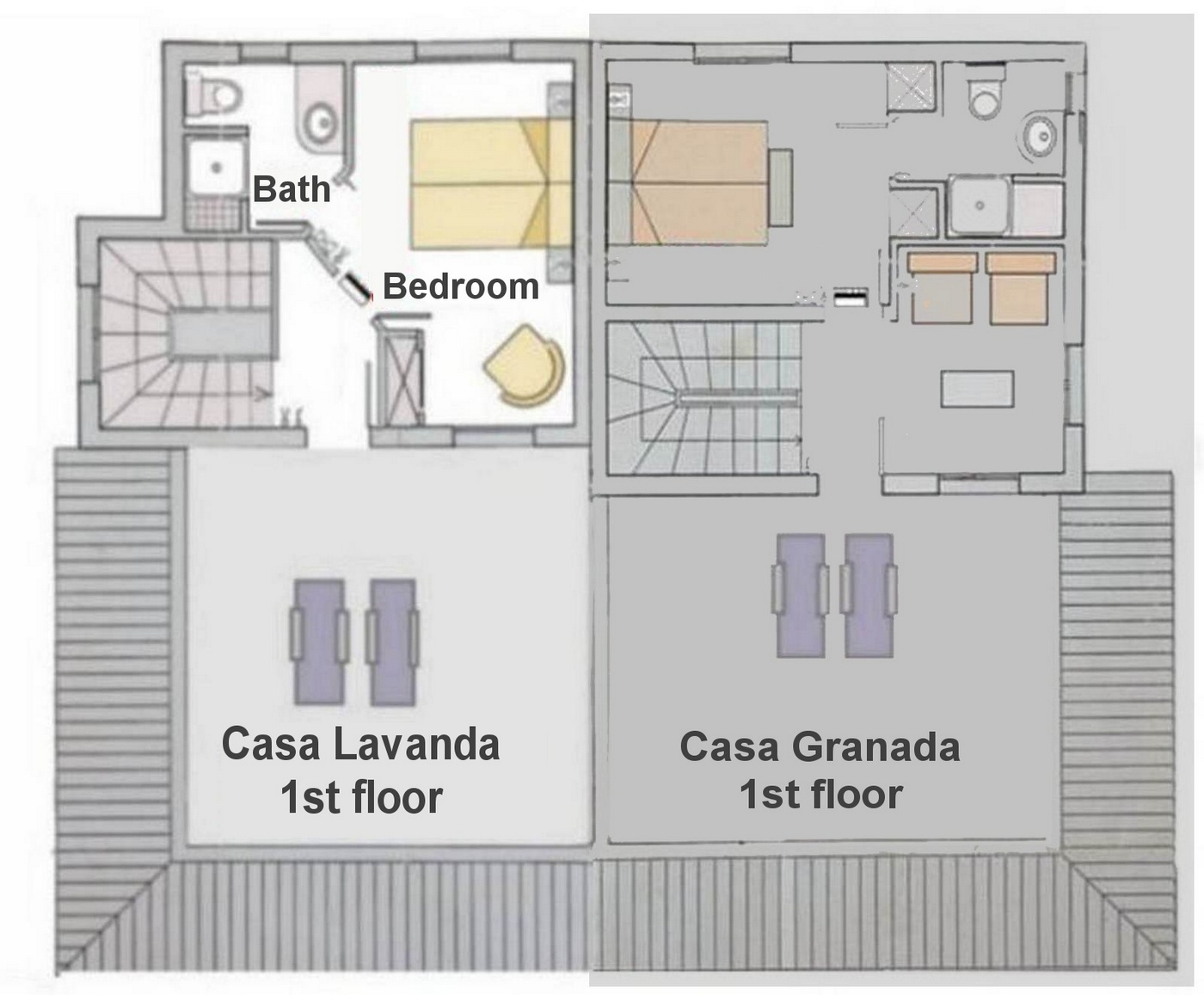 Plan Casa Lavanda first floor