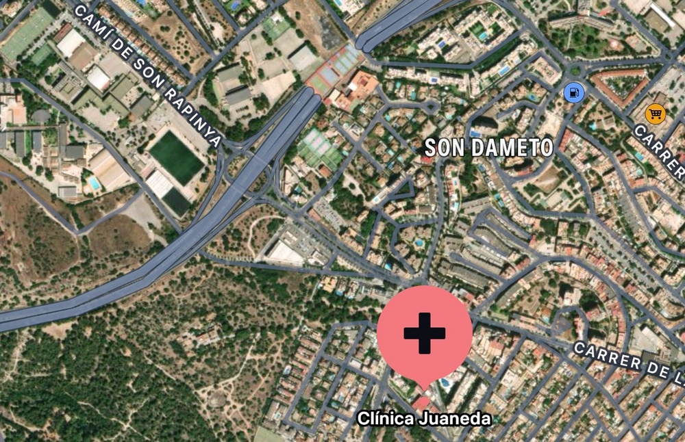 mapa clinica juaneda 1000
