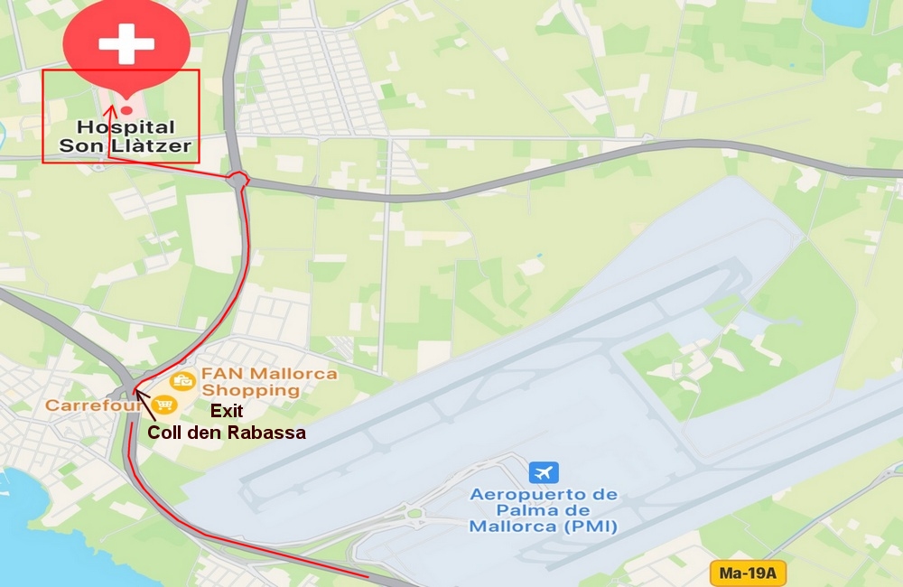 mapa clinica juaneda 1000